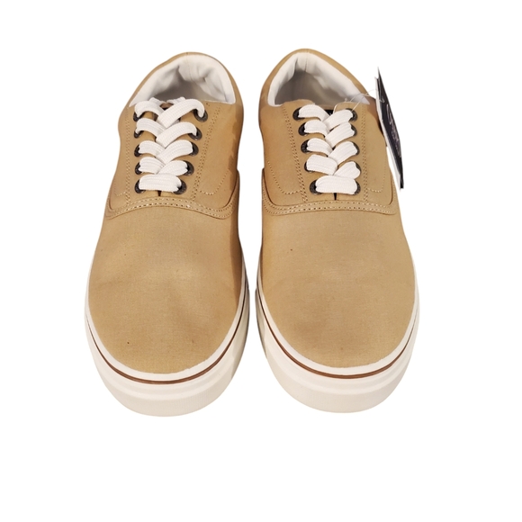 Chaps Canvas Laceup Taupe Sneakers Size 8.5 NWT - Picture 2 of 8